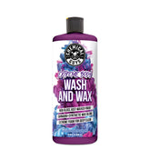 Chemical Guys Extreme Bodywash and Wax bottle front with grape scent for a fresh shine.