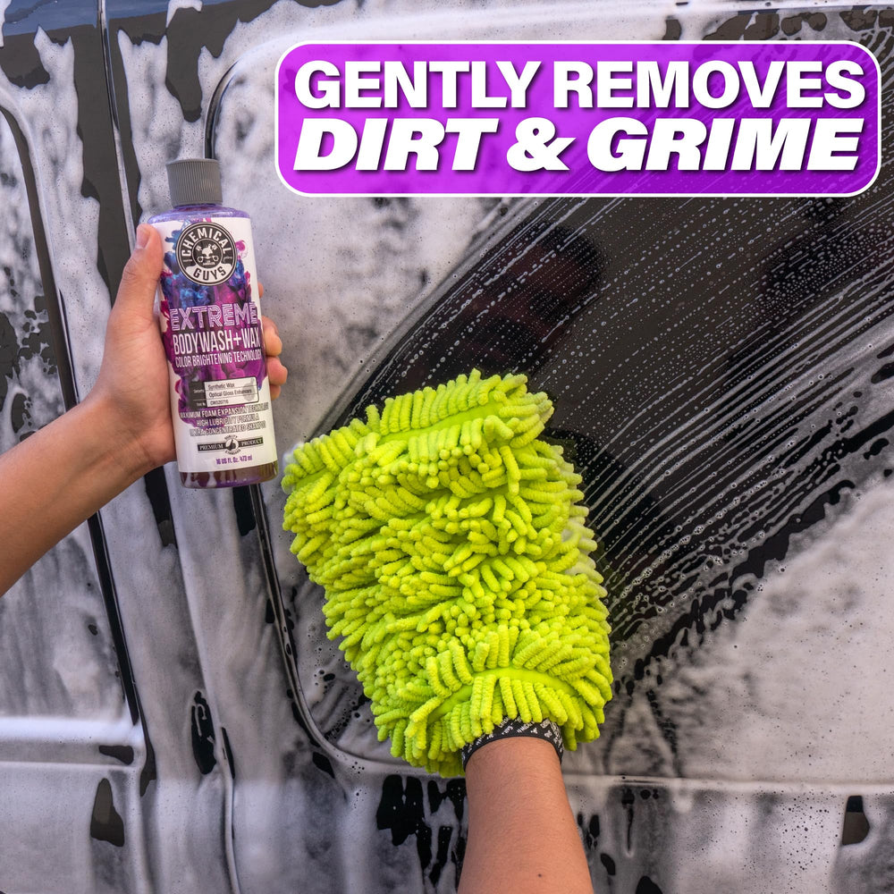 Chemical Guys Extreme Bodywash and Wax dirt lifting action cleans effectively.