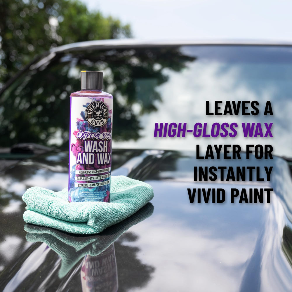 Chemical Guys Extreme Bodywash wax gloss layer enhancing depth and shine.