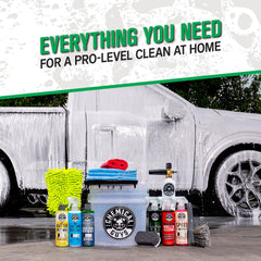 Chemical Guys foam cannon attached to a pressure washer delivering thick suds