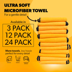 Chemical Guys Gold microfiber towel removes wax and sealant without scratching paint