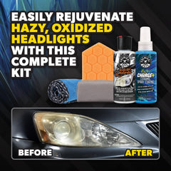 Chemical Guys headlight restoration compound 4oz used to remove oxidation and haze.