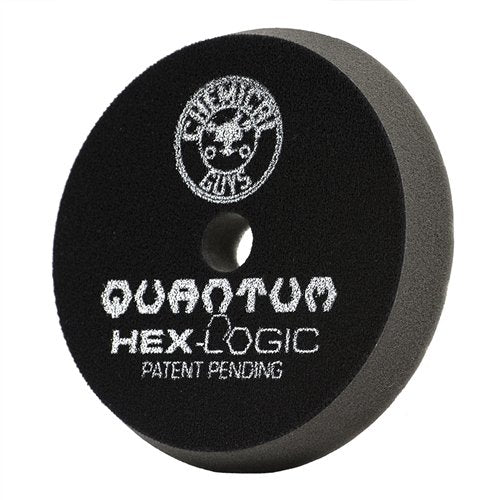 Chemical Guys Hex-Logic Quantum finishing pad, side view, promotes even application with minimal product waste