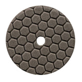 Chemical Guys Hex-Logic Quantum finishing pad in black, top view, designed for even sealant spread