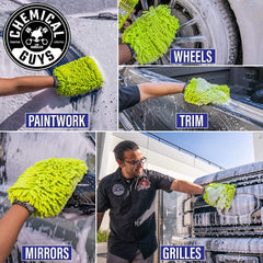 Chemical Guys HOL362 waffle-weave glass towel for streak-free windows