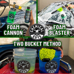 Chemical Guys Honeydew Snow Foam foam cannon delivering thick foam on vehicle