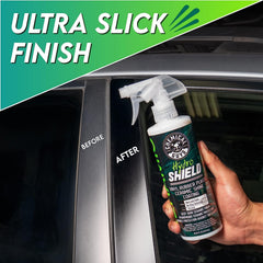 HydroShield microfiber-towel-use enables smooth, even product application