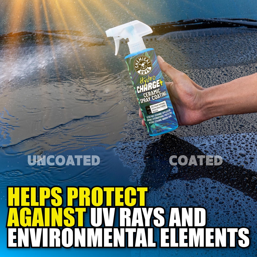 Chemical Guys Hydro Charge enhances gloss and color depth on paint.
