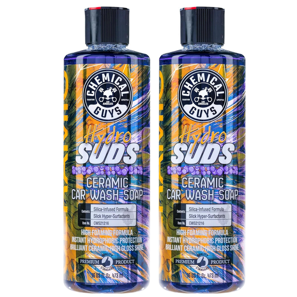 Chemical Guys HydroSuds ceramic foam cannon delivering thick foam for thorough washing