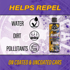 16 oz HydroSuds bottle is ideal for at-home detailing.