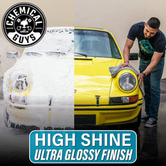 Two-bucket wash method with HydroSuds protecting paint during cleaning