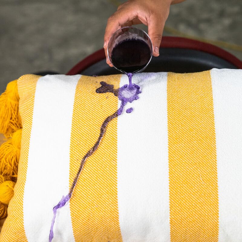 Chemical Guys HydroThread stain repellency on fabric helps spills roll off.