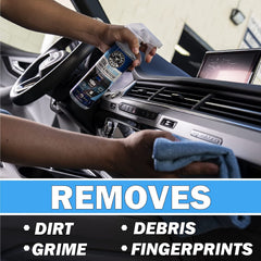 Chemical Guys interior detailing complete kit on display for quick car care