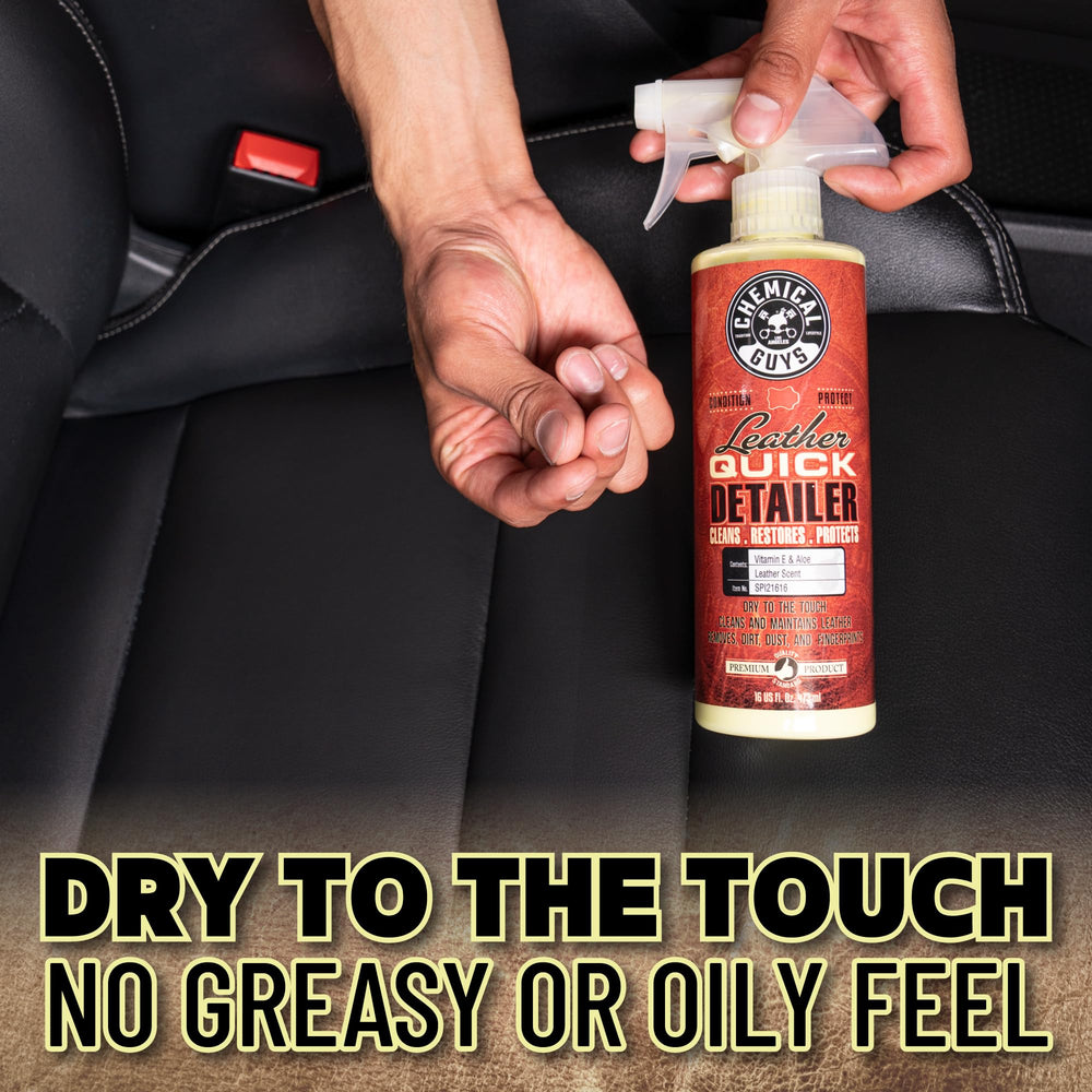 Chemical Guys Leather Quick Detailer all-leather-colors works on every leather color.