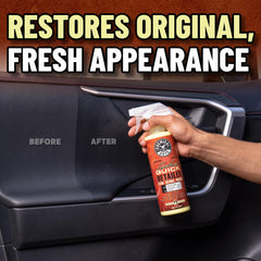 Chemical Guys Leather Quick Detailer natural-sealed-leather safe for natural and sealed surfaces.