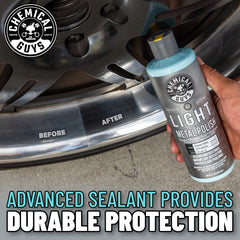 Chemical Guys Light Metal Polish cleans grime and oxidation while maintaining shine