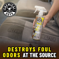 Chemical Guys Lightning Fast odor-elimination enzymes freshen upholstery