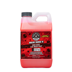 Chemical Guys Maxi-Suds II bottle pour shows easy dilution for safe washes