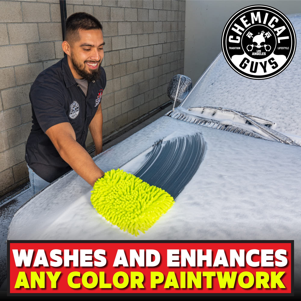 Dirt release as Maxi-Suds II lifts grime from paint.
