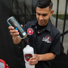 Chemical Guys Meticulous Matte foam cannon in action delivering lubrication for matte surfaces.