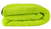Chemical Guys MIC530 Speed Woolly Mammoth drying towel in neon green for fast, streak-free drying.
