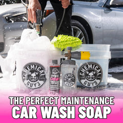 Chemical Guys Mr. Pink 128 oz bottle size for multiple washes.