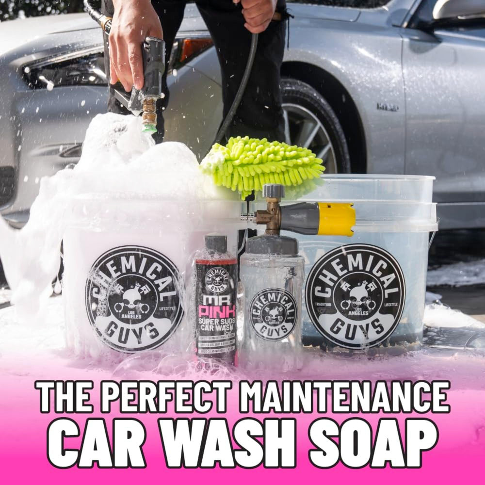 Chemical Guys Mr. Pink versatile wash for cars, trucks, SUVs, and more.