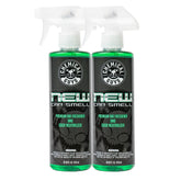 Chemical Guys New Car Smell bottle showcases the premium air freshener for long-lasting interior freshness.