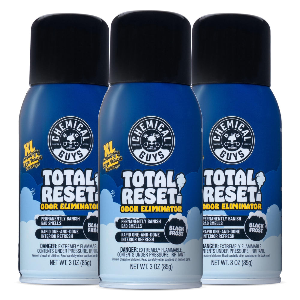 Chemical Guys Odor Eliminating Fogger Black Frost can neutralizes stubborn car odors.