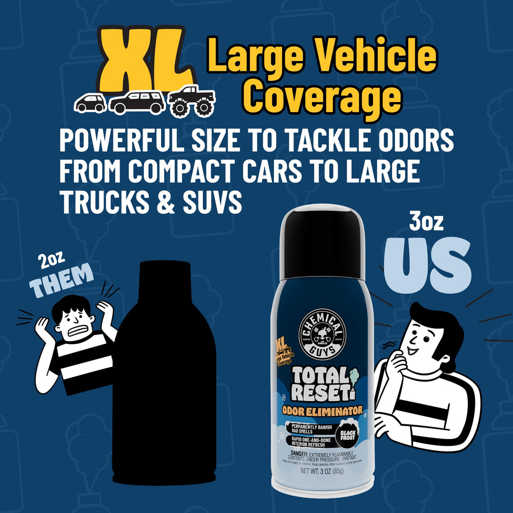 Chemical Guys Black Frost scent leaves a fresh, confident cabin after use.