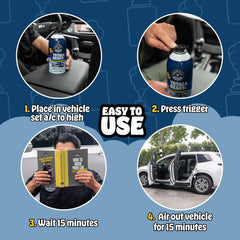 Chemical Guys Fogger reaches trunk and dash for complete interior deodorization.
