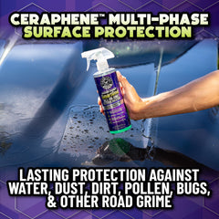 Chemical Guys Raging Rhino paint and glass cleaning focus provides a polished exterior.