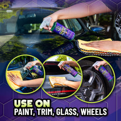 Chemical Guys Raging Rhino wheels and chrome reveal brighter finishes after use.