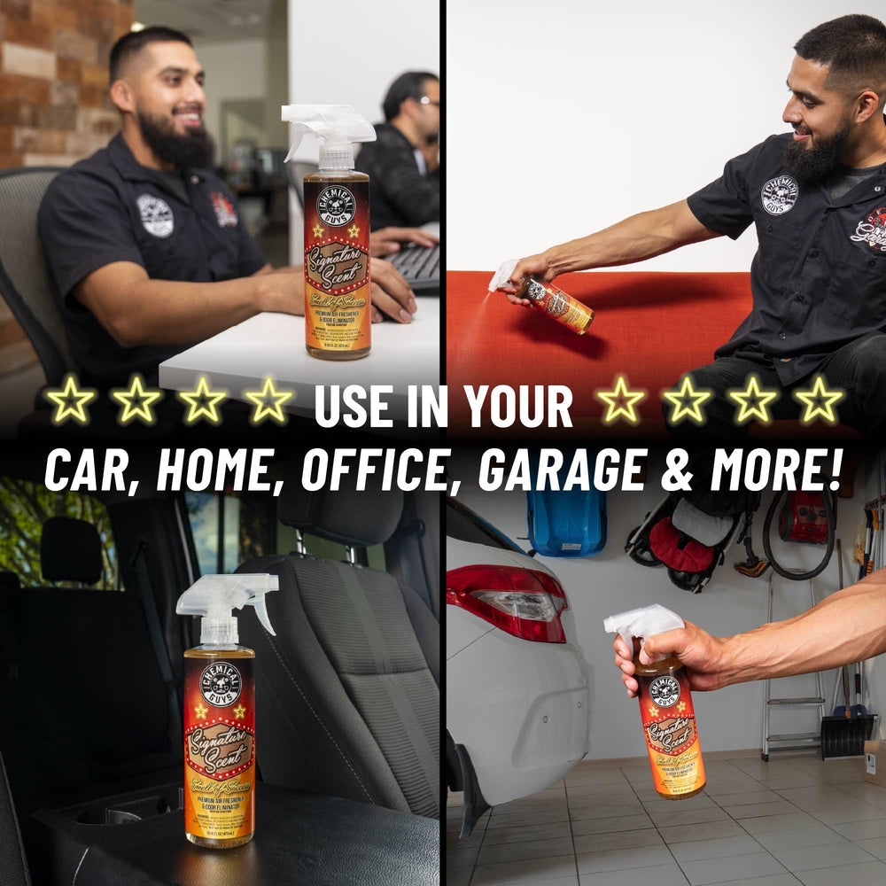 Chemical Guys Signature Scent long-lasting fragrance ideal for cars and SUVs.