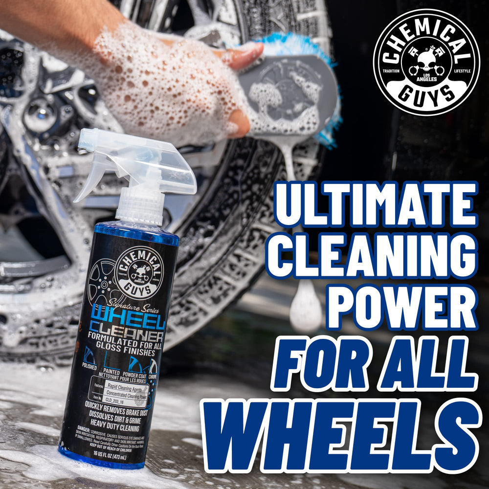 Chemical Guys formula safe for painted, chrome, powder-coated, and polished wheel finishes