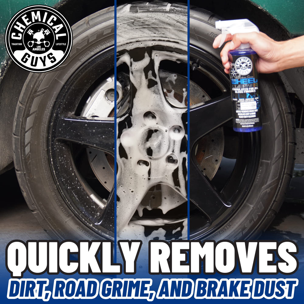 Chemical Guys Signature Series Wheel Cleaner spray-on action cleaning wheel grime