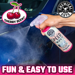 Chemical Guys Speed Wipe cherry scent release during detailing