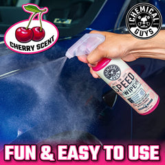 Chemical Guys Speed Wipe spotless finish after spray and wipe.