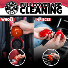 Chemical Guys Sticky Icky Gel freshens car interior with fragrance.