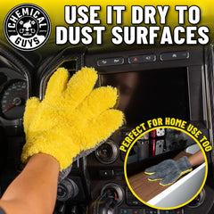 Chemical Guys The Stranger in-use grip during car cleaning in tight spaces