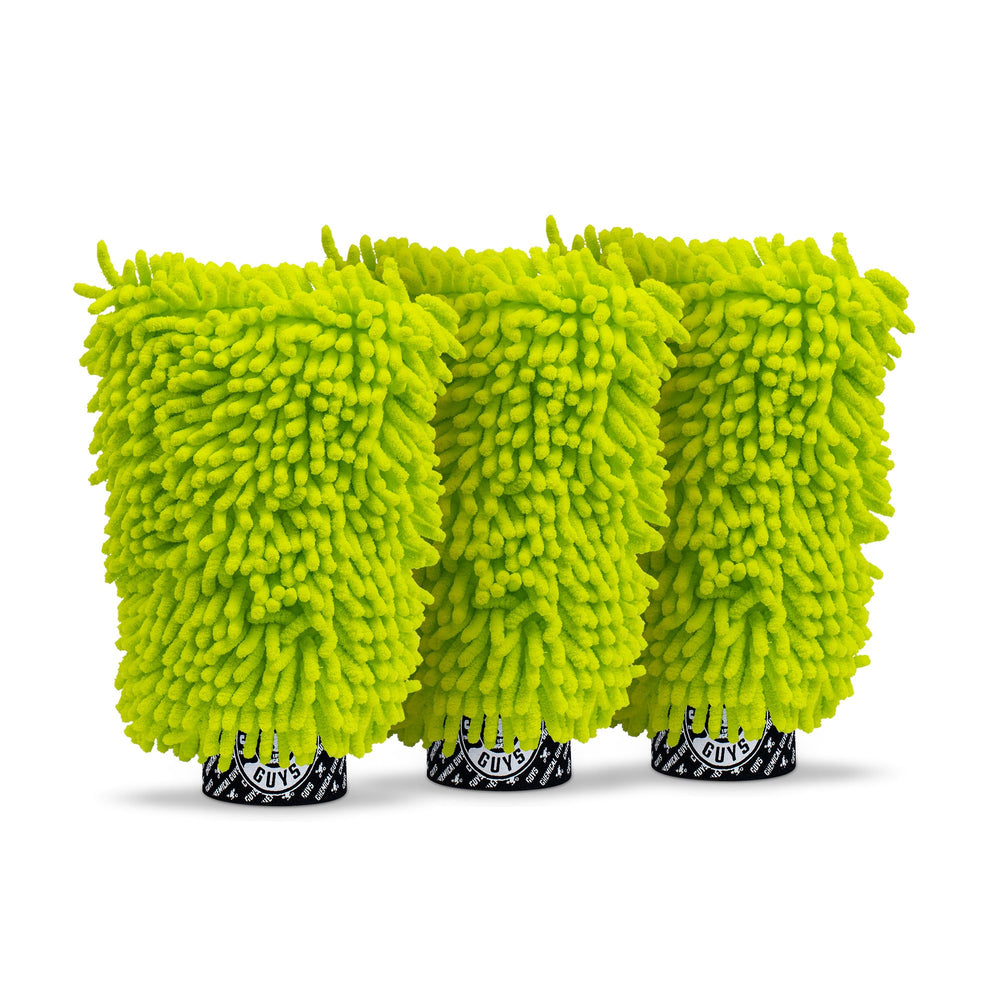 Chemical Guys three-pack wash mitt delivers a gentle, gleaming finish
