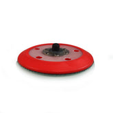 Chemical Guys TORQ R5 backing plate in-use with dual-action polisher for even results.
