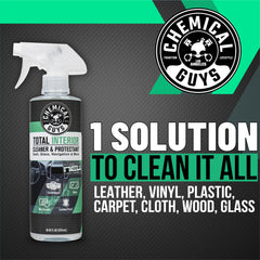 Chemical Guys Total Interior New Car Smell protectant for vinyl surfaces and color preservation