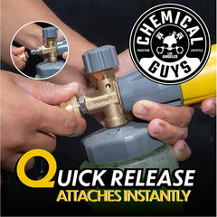 Foam sprayer attachment for vehicles and home exteriors