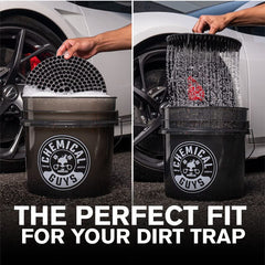 Chemical Guys heavy duty detailing bucket used during wheel cleaning and wash