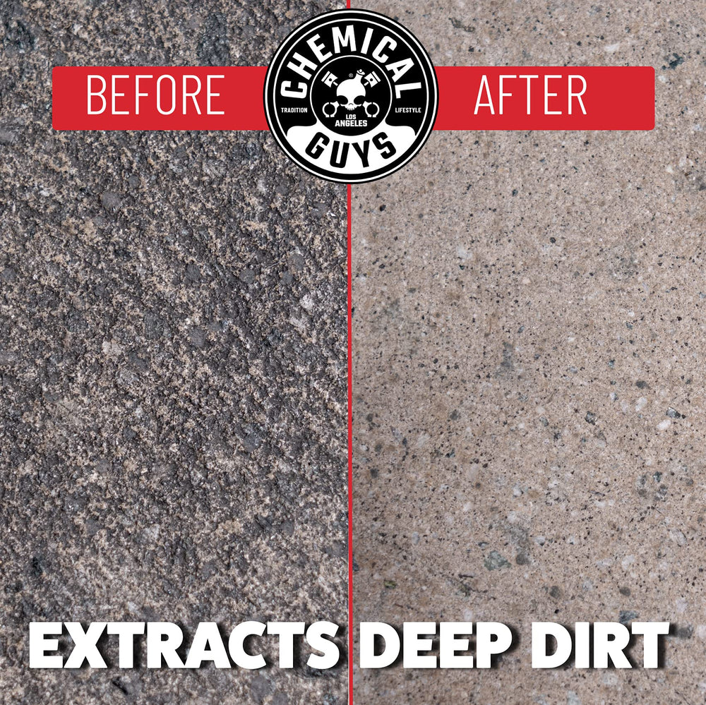 Chemical Guys Heavy-Duty Spinner Brush concrete cleaning power.