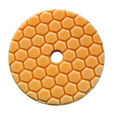 Chemical Guys Hex-Logic Quantum Orange pad front view for cutting light swirls