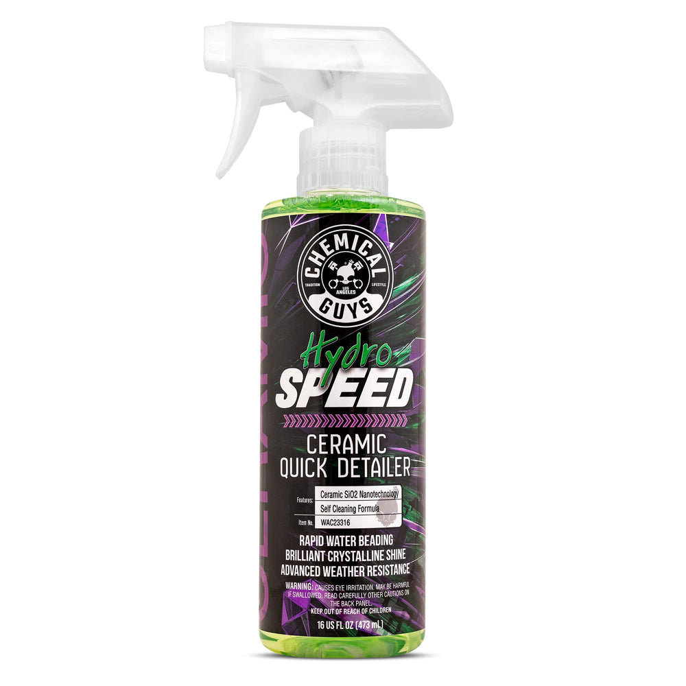 Chemical Guys HydroSpeed on paint-gloss-bead for instant shine and protection.