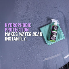 Chemical Guys HydroSpeed on wheels boosts color depth and dirt resistance.
