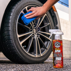 Safe on all wheel finishes including painted and powder-coated
